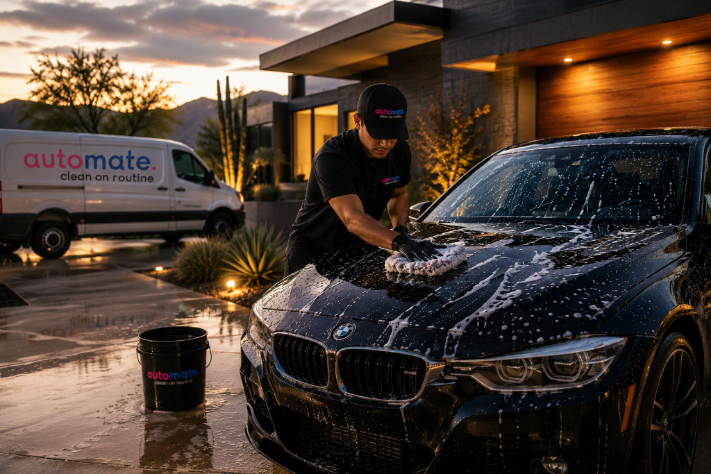 Automate mobile car wash