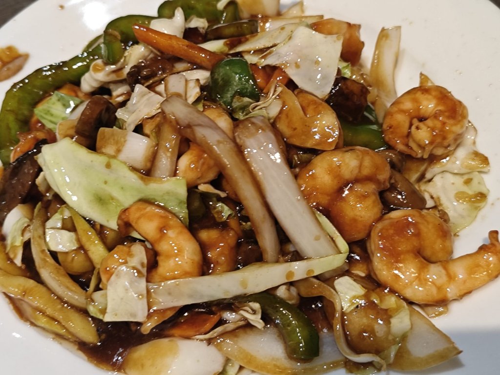 Chop Suey de gambas
