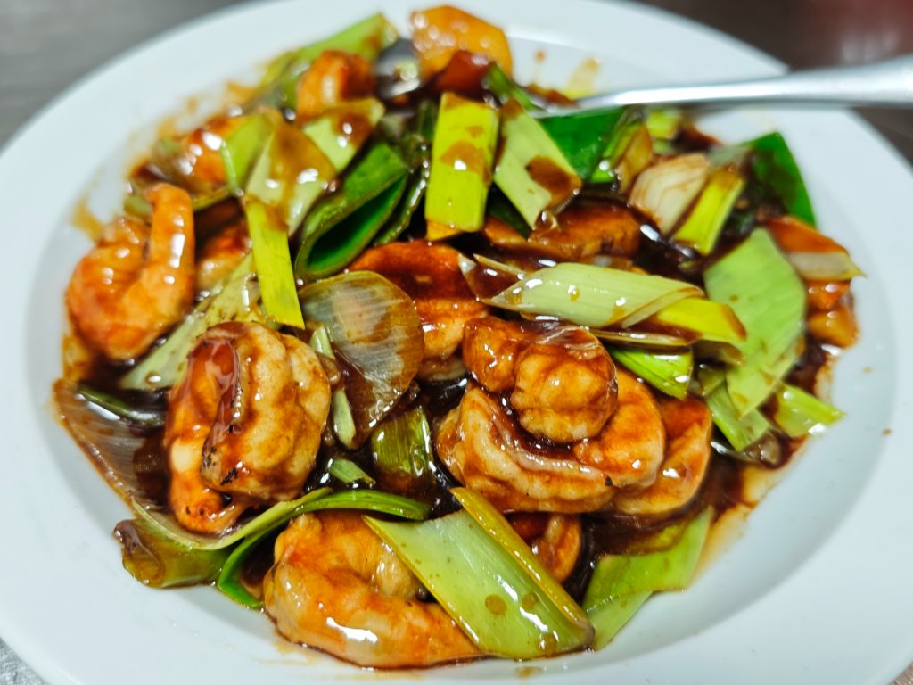Gambas al estilo chino