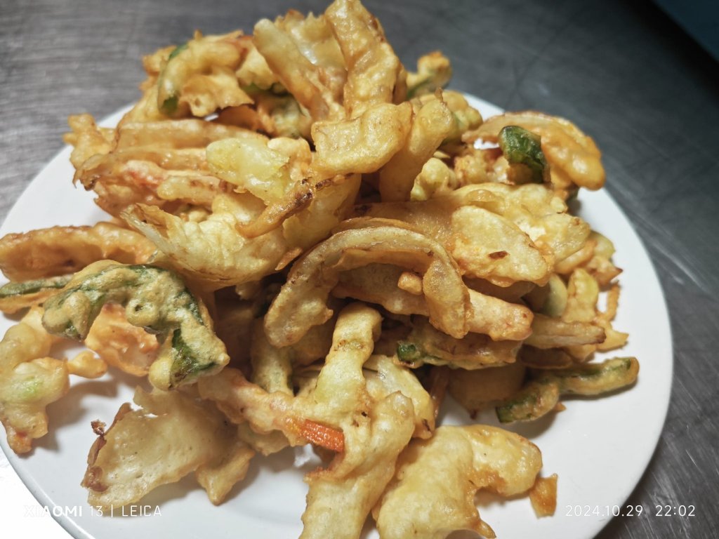 Verduras rebozadas fritas