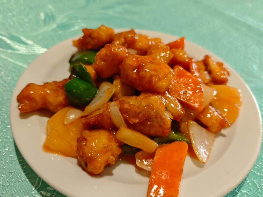 Pollo agridulce