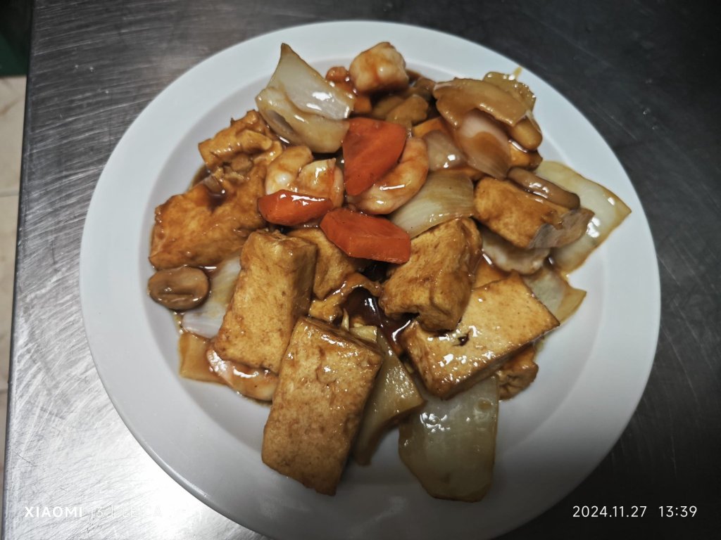 Gambas con Dowfu en salsa china
