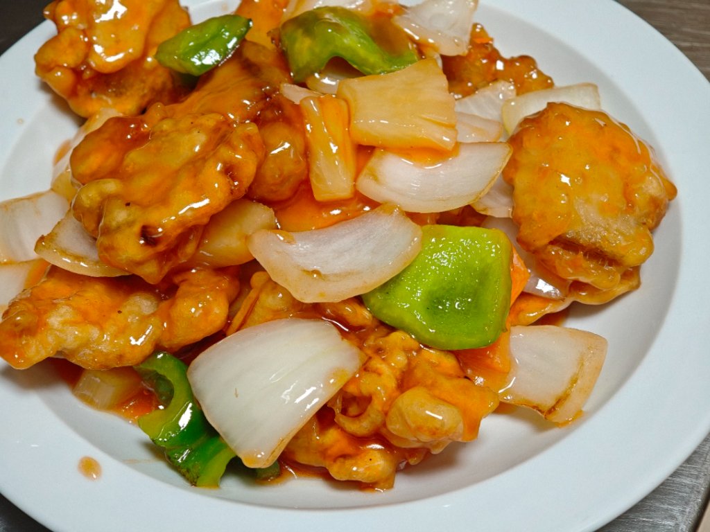 Pescado con salsa agridulce