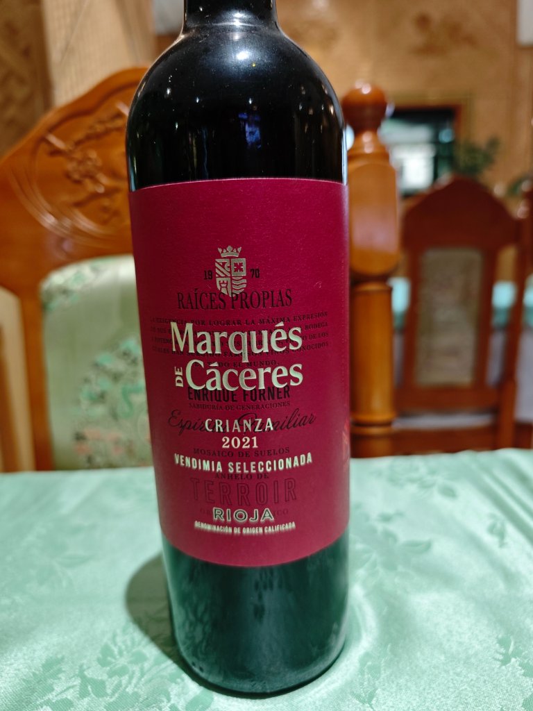 Marqués de Cáceres tinto 3/4