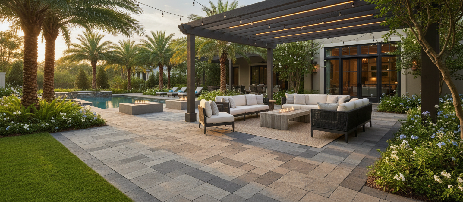 Premium hardscape patio design