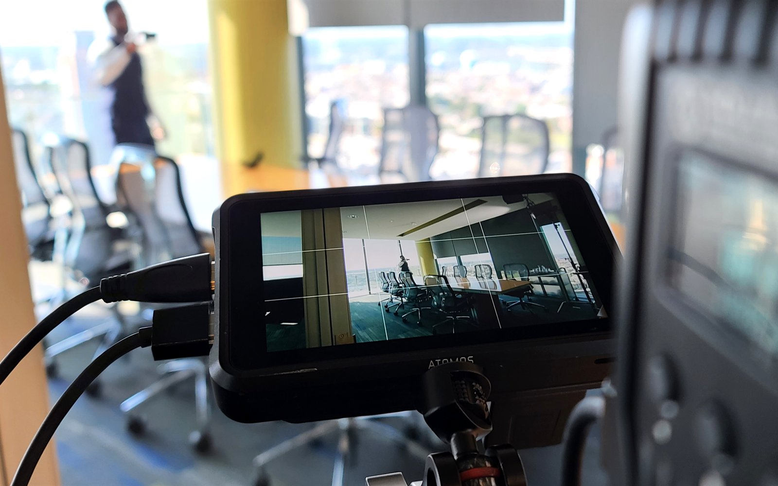 Corporate video production in a modern office conference room — Bmore Pro Productions