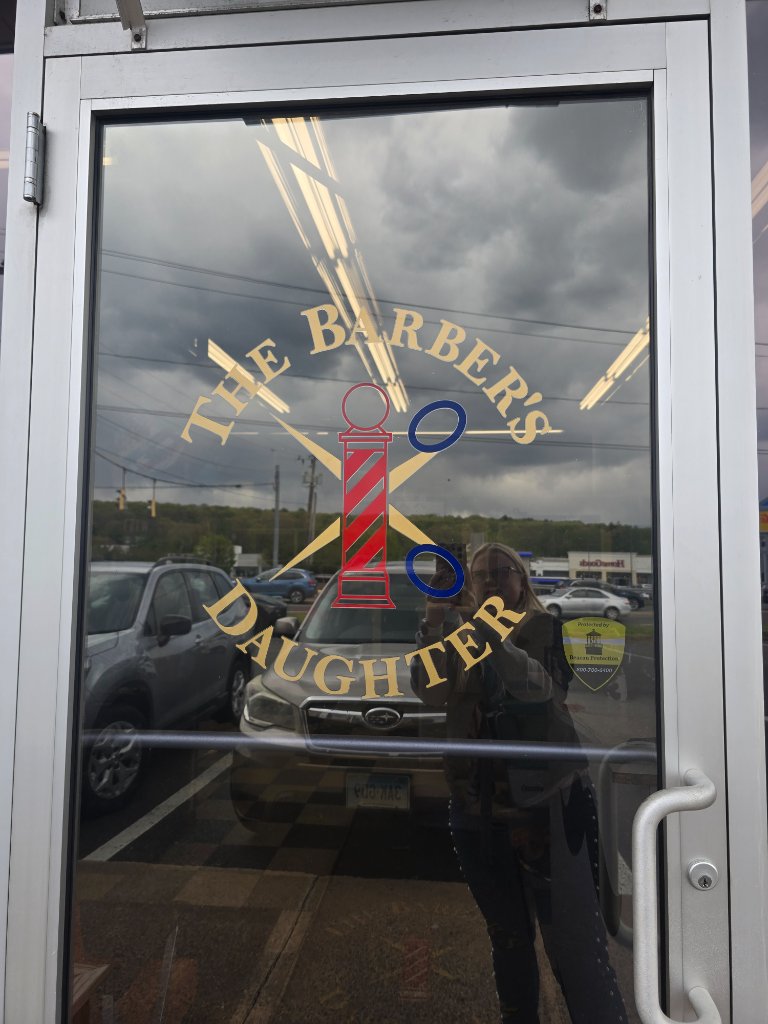 Logo on door