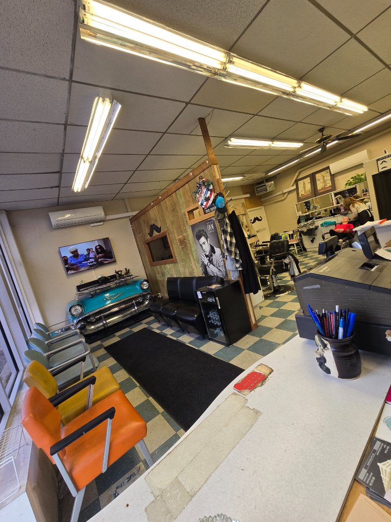 Wide view of the shop interior