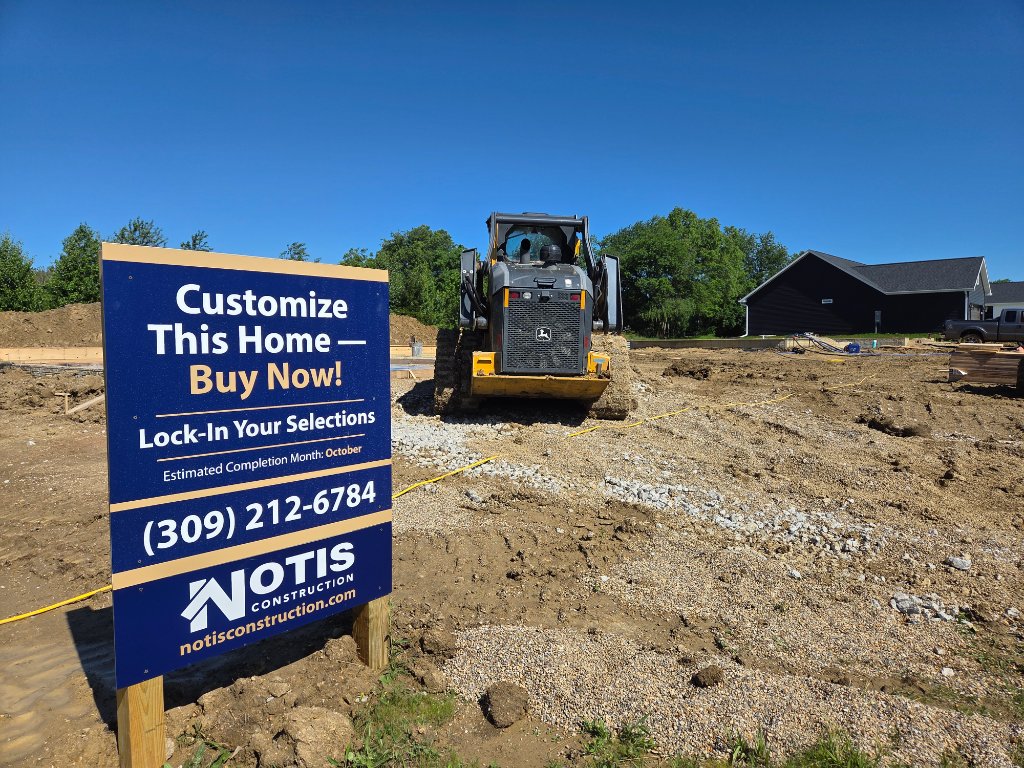 Excavation on site