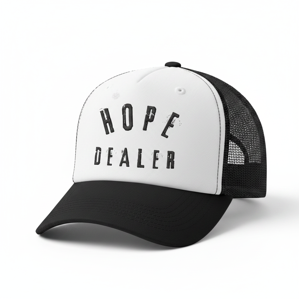 Hope Dealer Tracker Hat - Black & White
