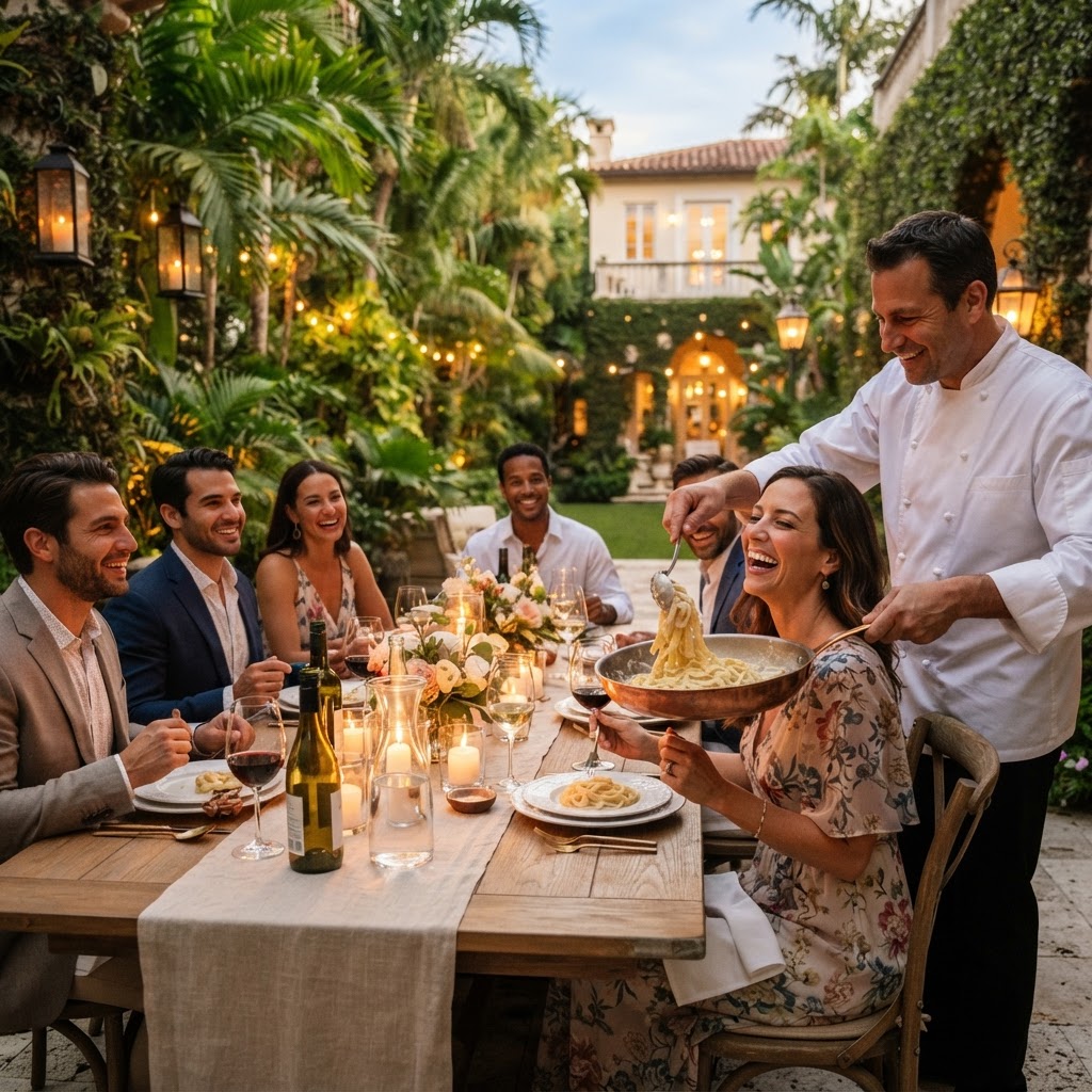 Private Parties catering by Le Pasta Miami
