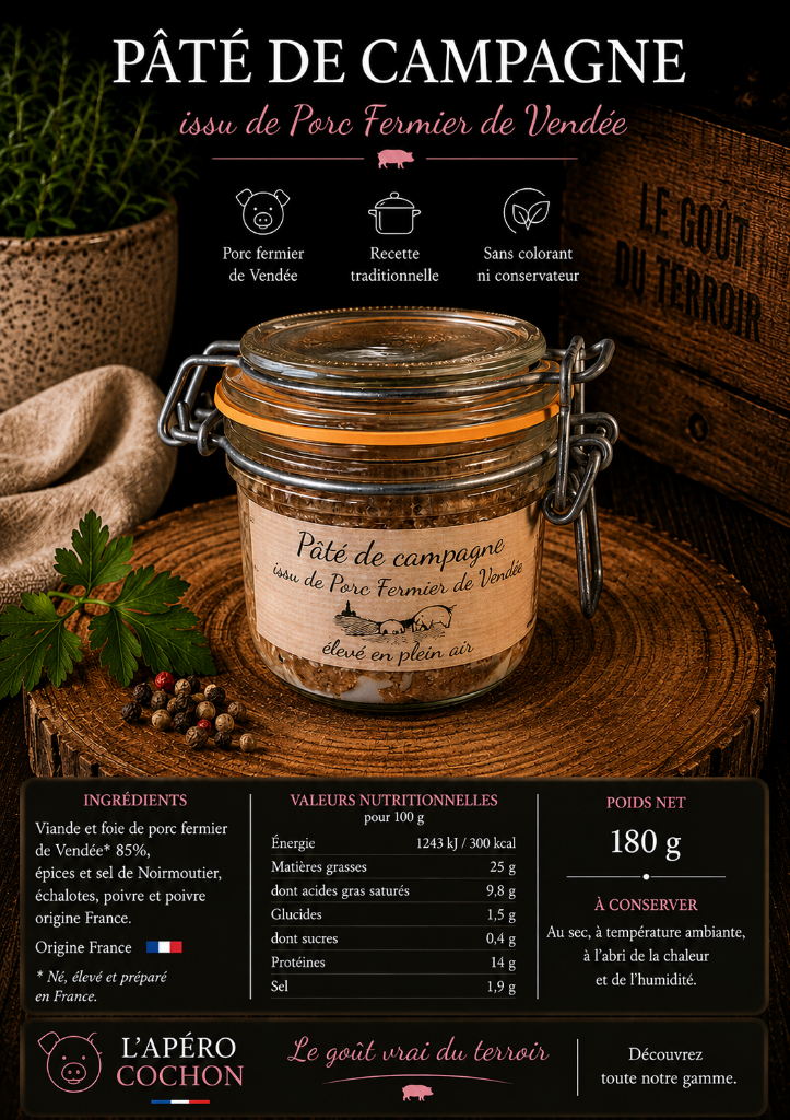 Pâté de Campagne – Porc Fermier de Vendée