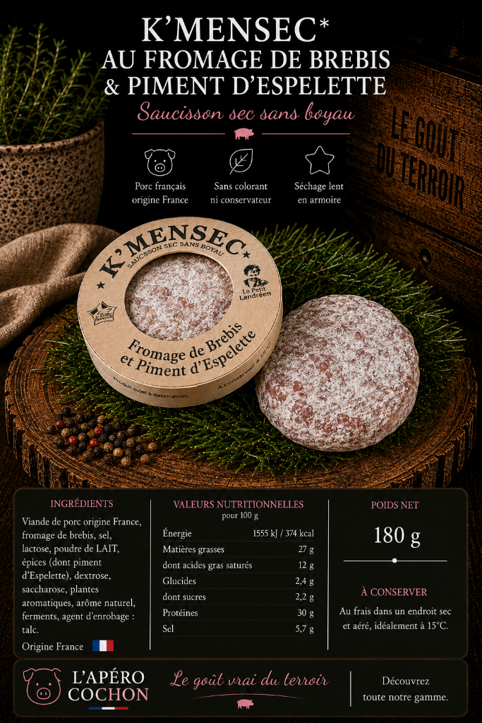 K'MENSEC Fromage de Brebis & Piment d'Espelette
