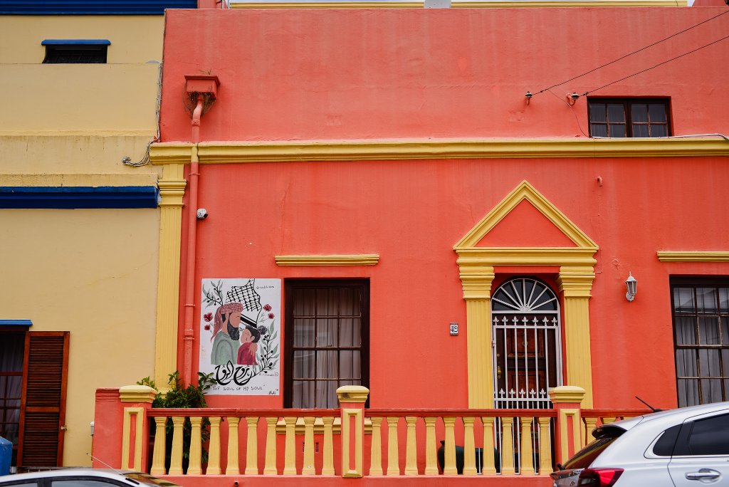 Bright Bo-Kaap house fronts