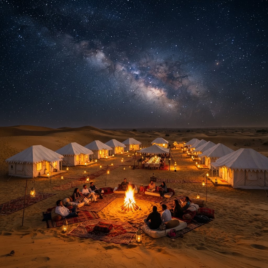 Blissful Night in the Desert