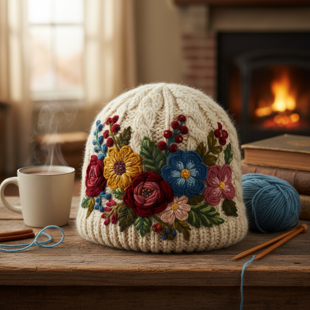 Heritage Tartan Embroidered Winter Cap