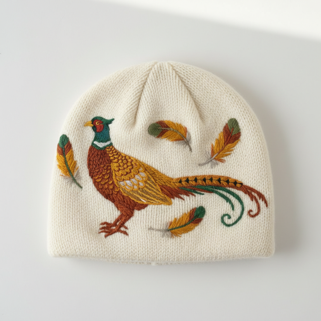Winter Cap — Pheasant & Feather