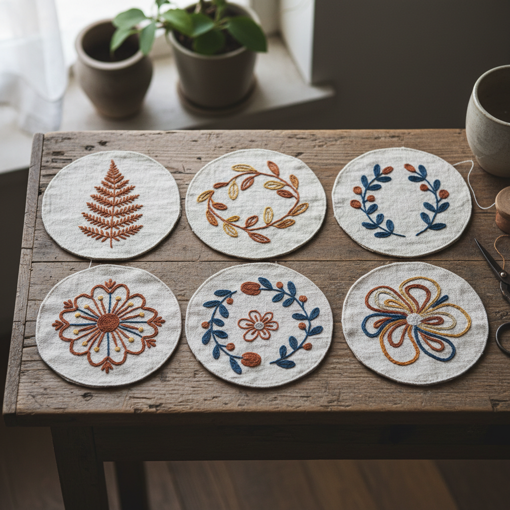 Botanical Coaster Set (Set of 6)