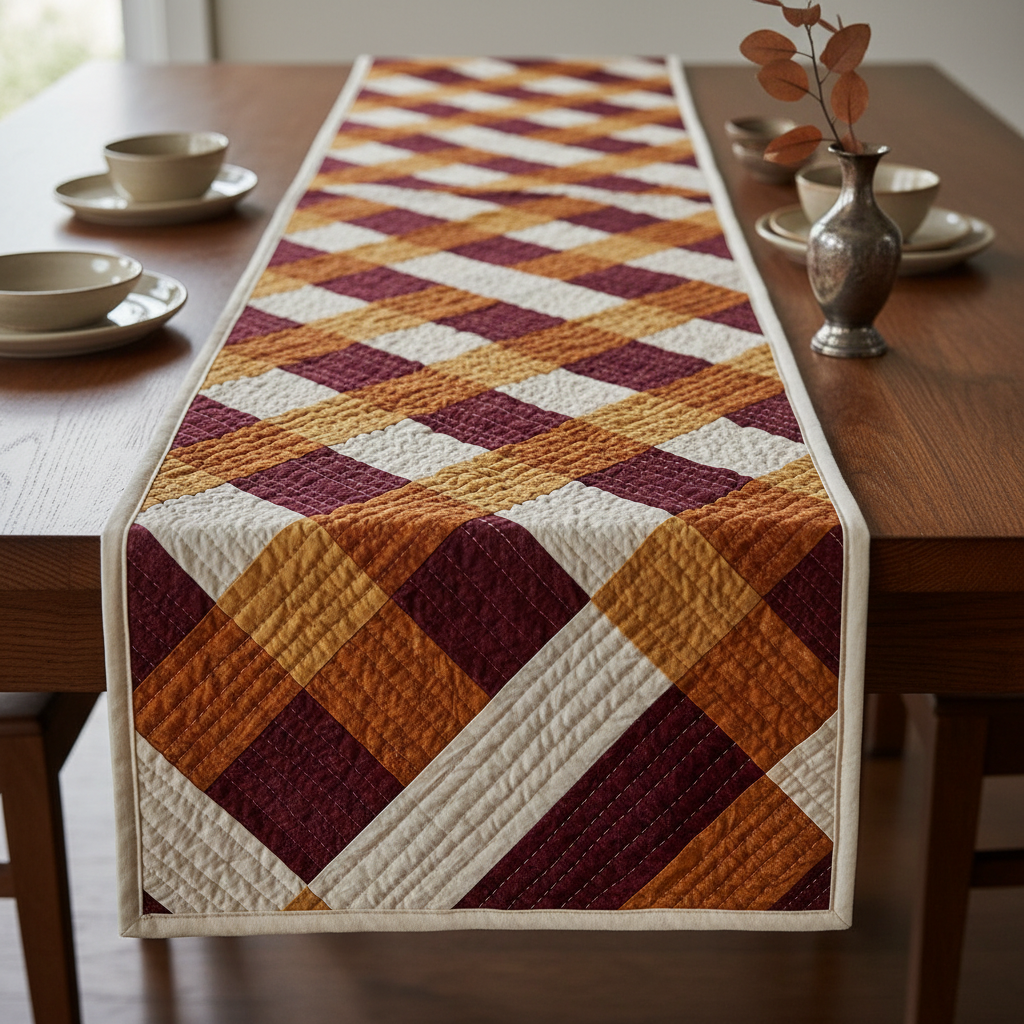 Diamond Weave Table Runner