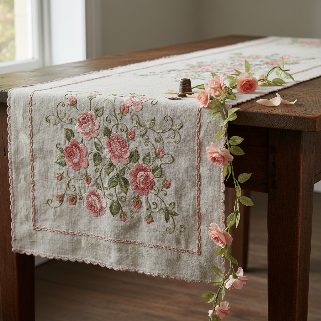 Country Rose Table Runner