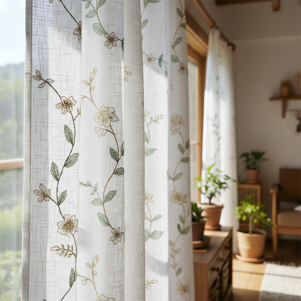 Trailing Vine Curtain Panel