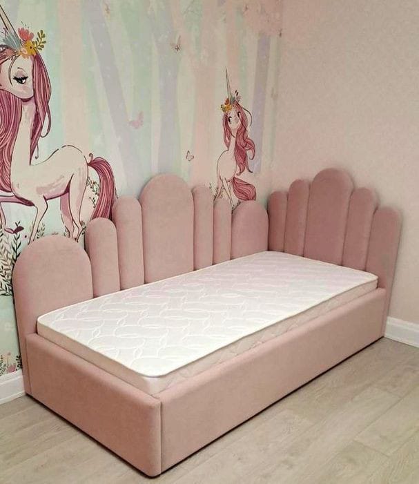 Chambre Glamour Velours Rose Mauve LED