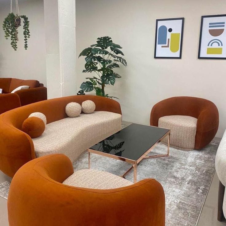 Salon Bicolore Terracotta & Beige