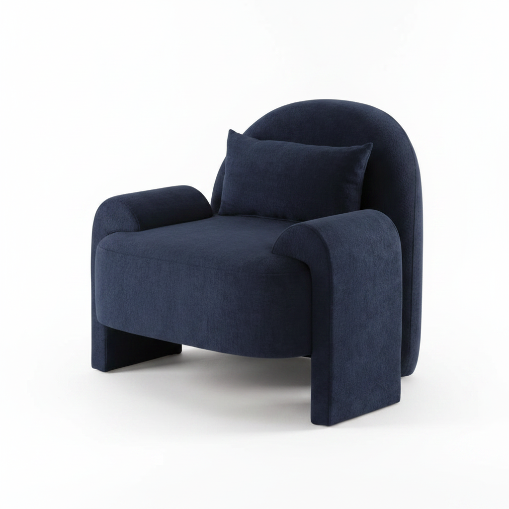 Hugo, Fauteuil — Bleu Nuit
