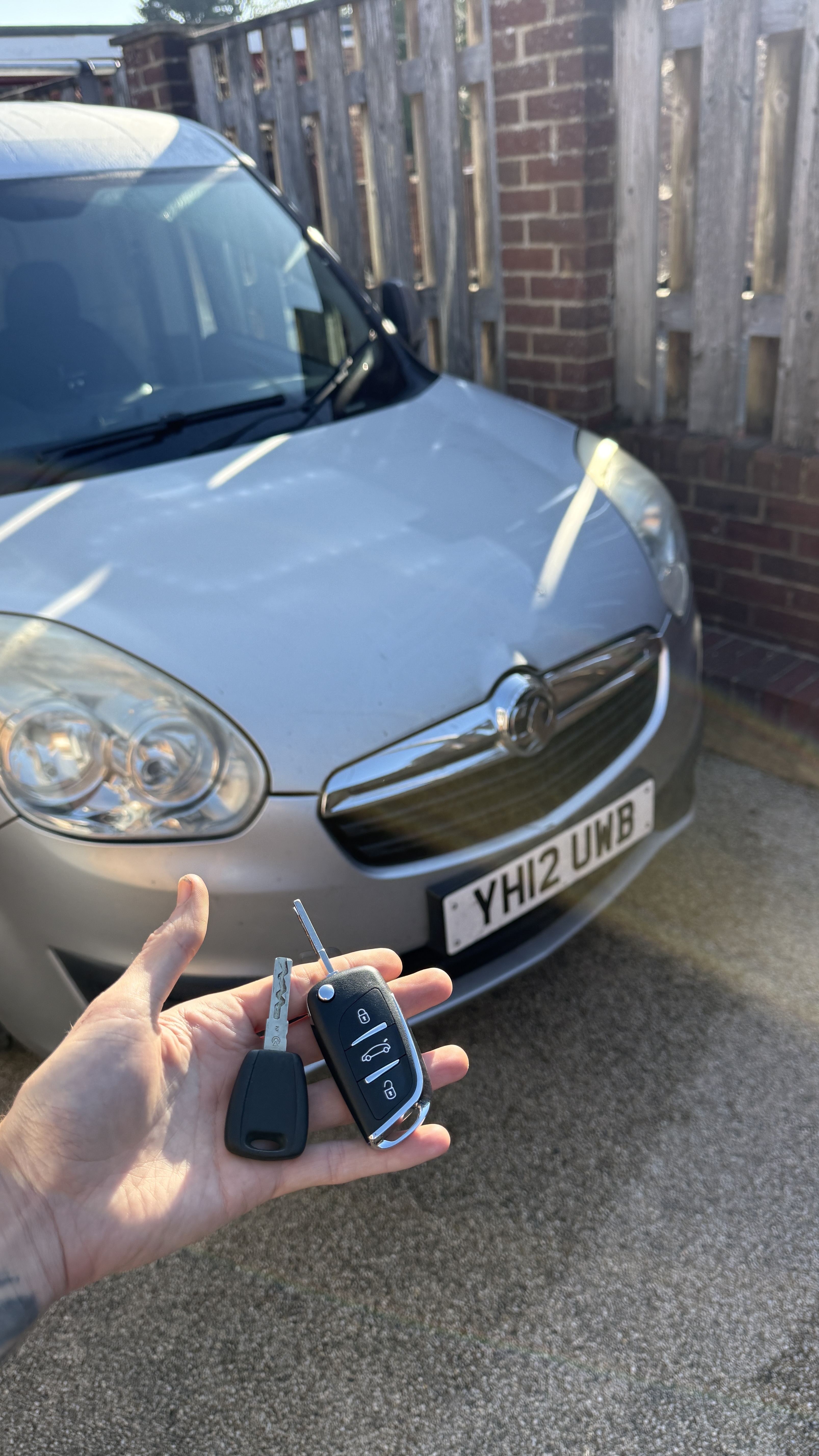 Vauxhall spare flip key cut and programmed by KeyLogik mobile auto locksmith