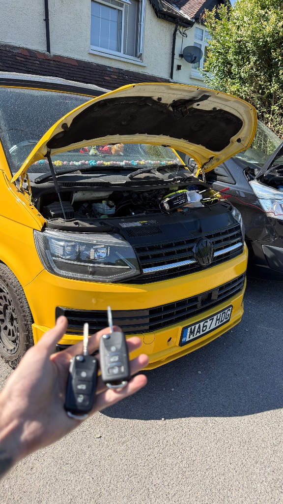 2017 VW Transporter at customer's home during spare key supply in Didcot