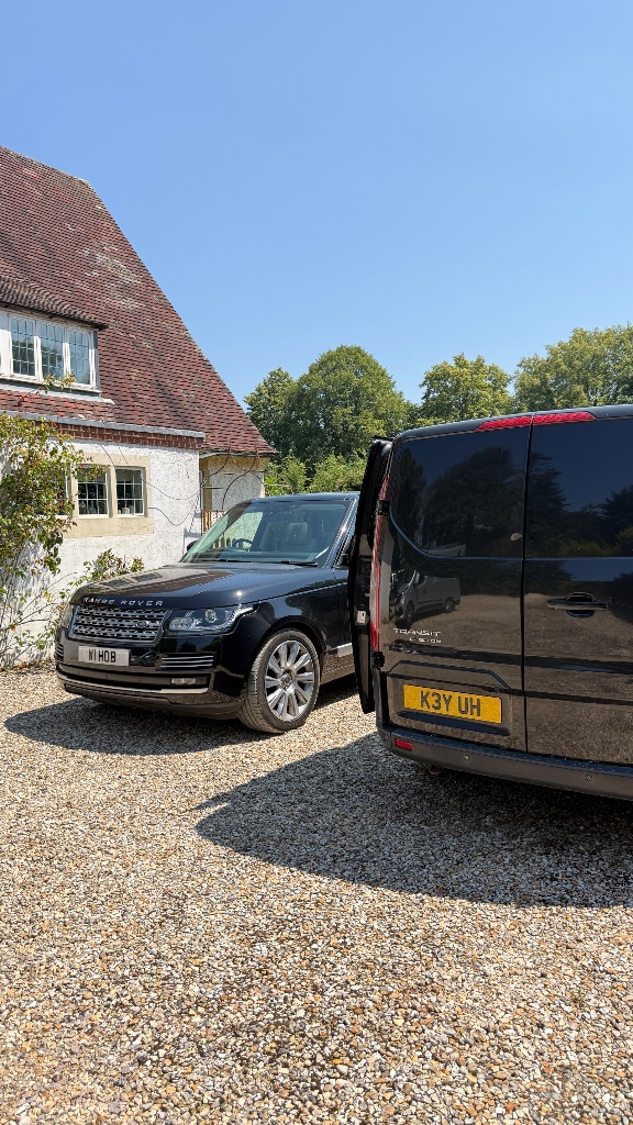 Range Rover Vogue at customer's home during spare key supply in Chippenham, Wiltshire
