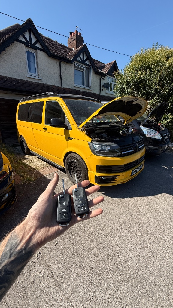 Volkswagen Transporter (2017) spare key supplied and programmed by KeyLogik in Didcot, Oxfordshire