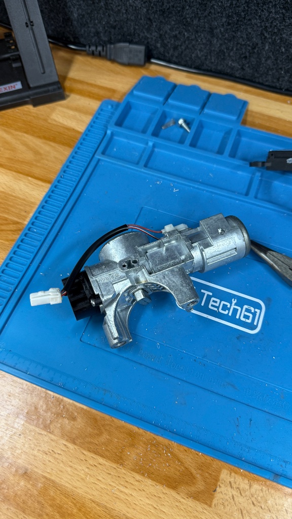 Nissan Micra K12 ignition barrel removed during repair