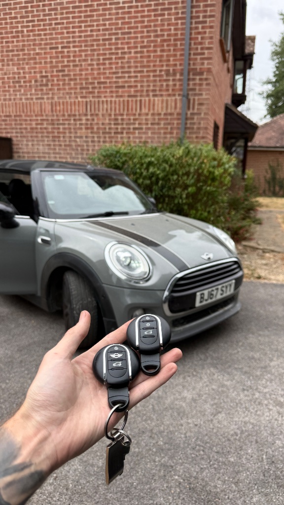 2017 MINI Cooper spare key supplied and programmed by KeyLogik in Ladygrove, Didcot