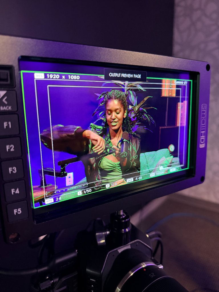 Camera monitor output