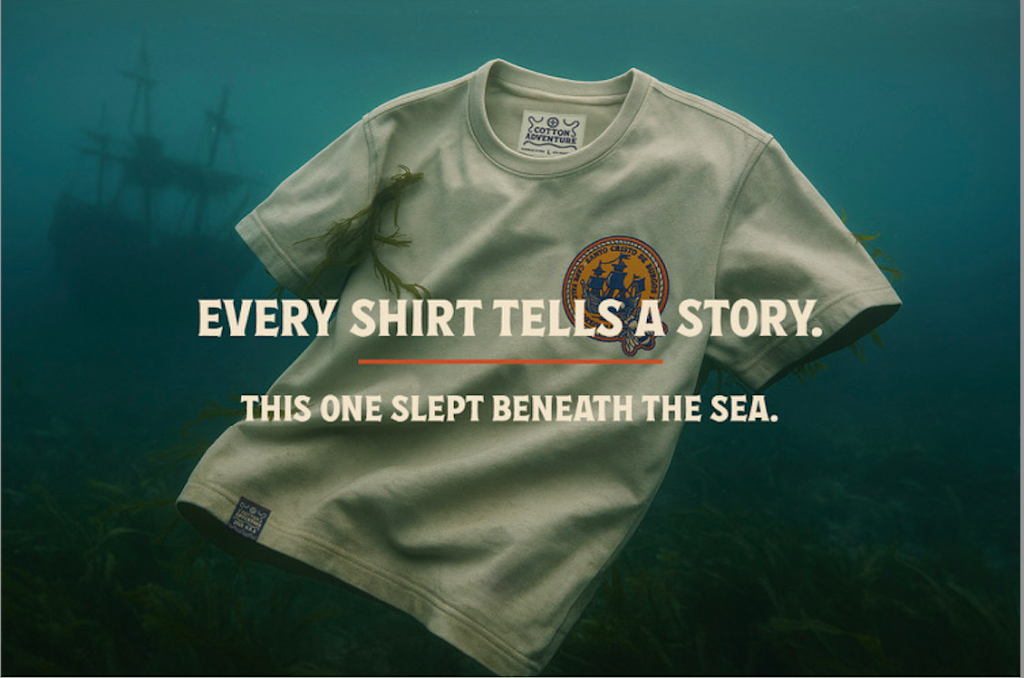 Every shirt tells a story — this one slept beneath the sea
