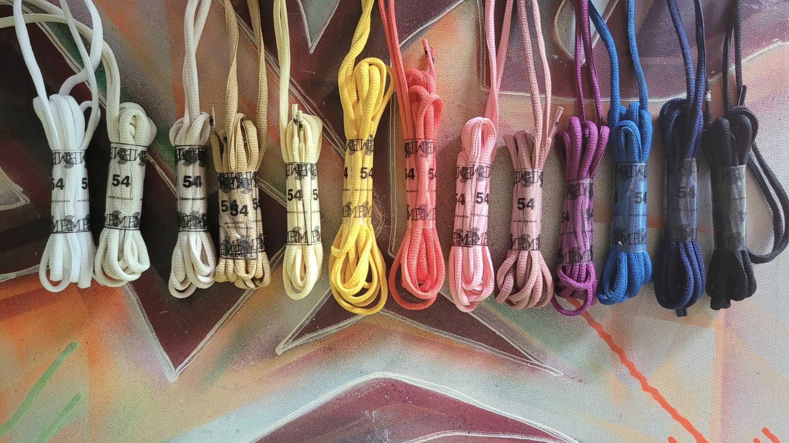 RSM Laces Rainbow on Canvas