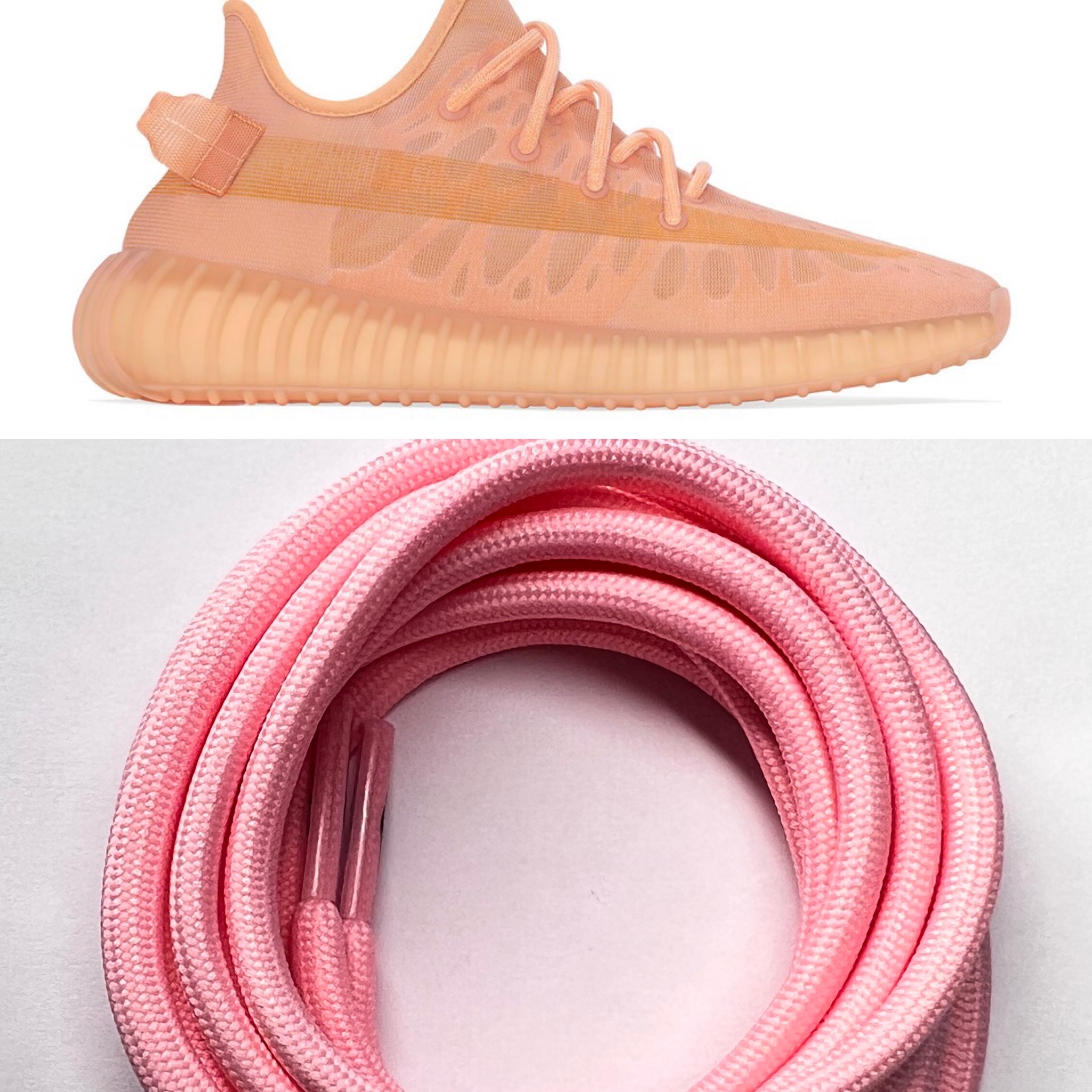 Yeezy Clay with Pink Laces