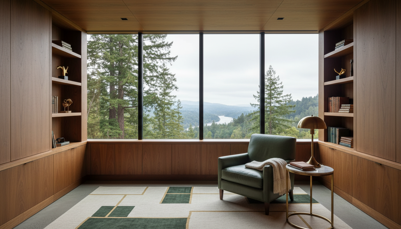 Modern California study, a space for deep thought and trusted conversation