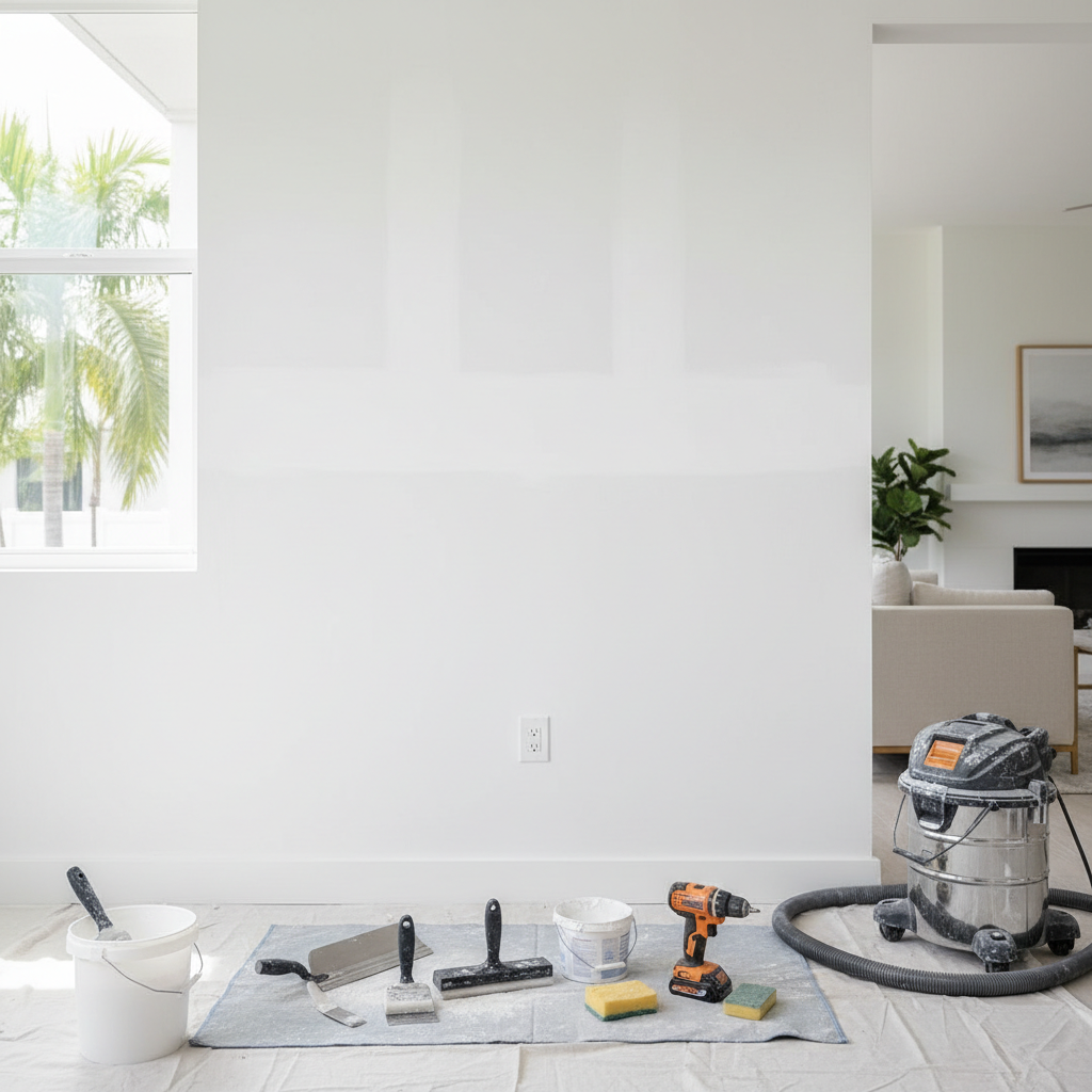 Seamless drywall repair