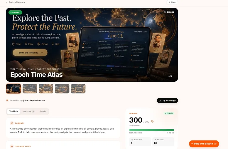 Epoch Time Atlas Shark Tank showcase page