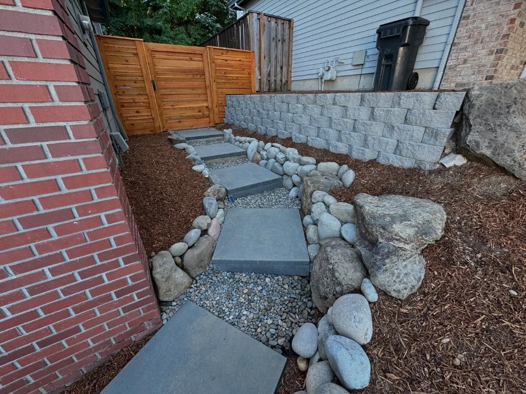 Deck Side View with Yard