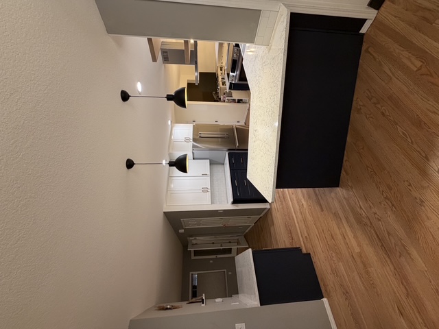 Kitchen Remodel - White Cabinets Black Hardware