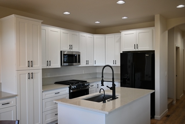 Kitchen Remodel - White Cabinets Island View
