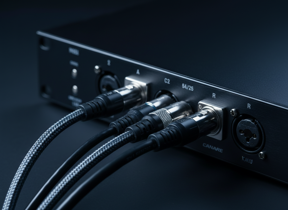 Professional audio connectors and cables