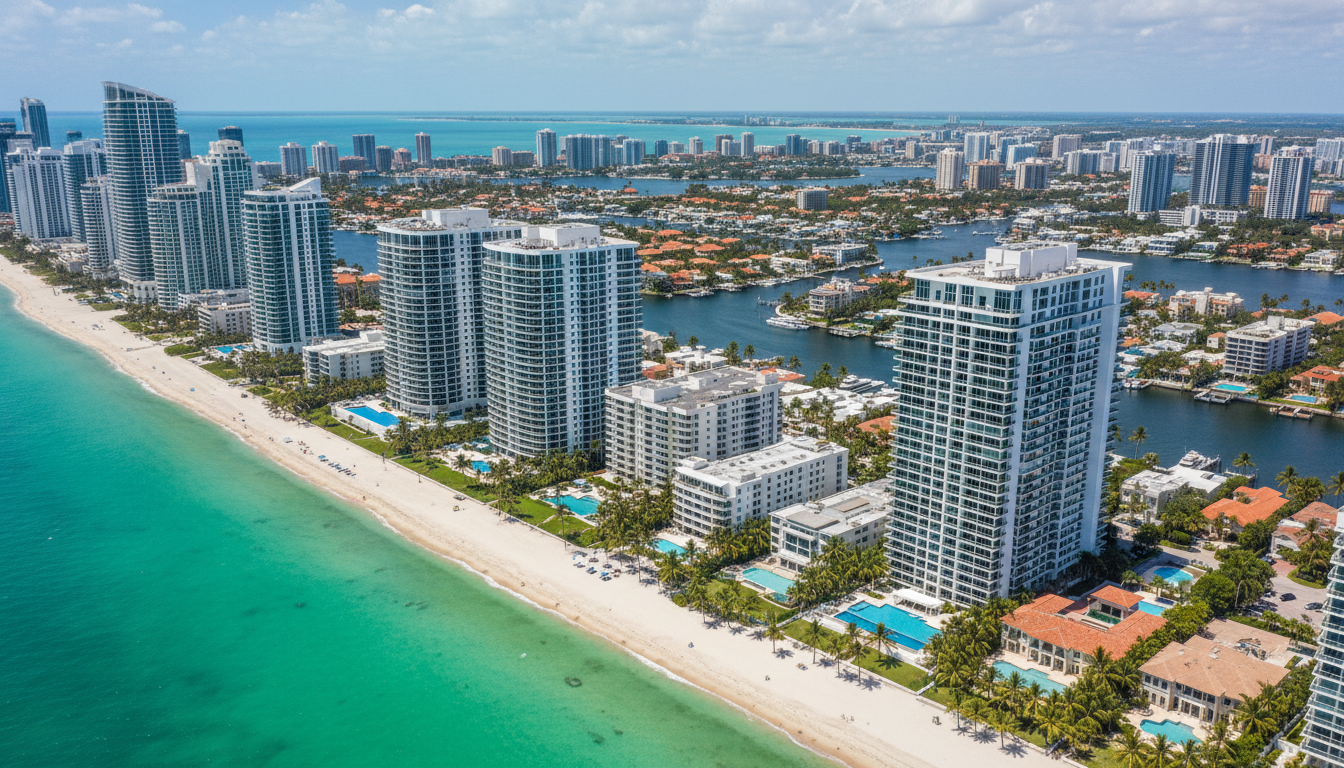 Miami Beach aerial view