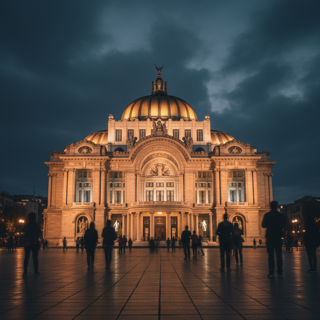 Iconic Moments — Palacio de Bellas Artes after midnight