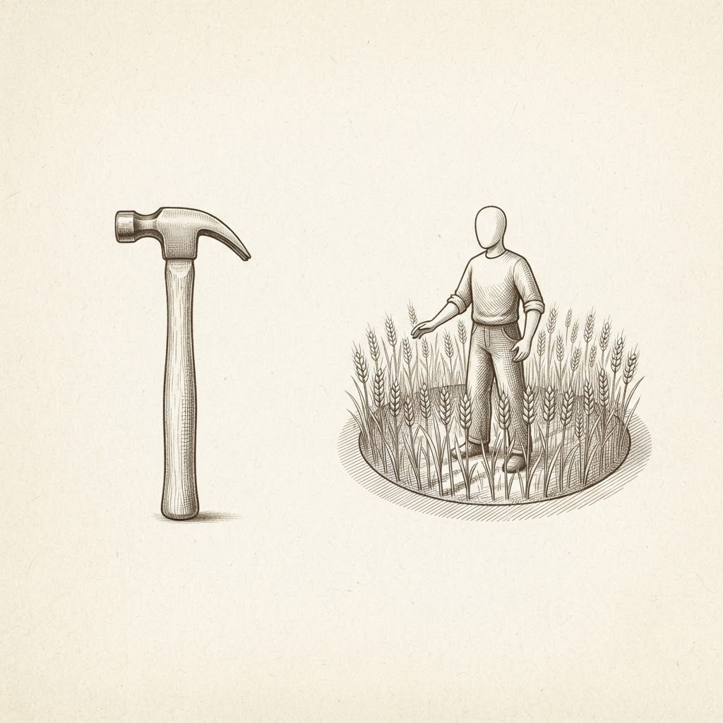 A Tool Has a Function. A Teammate Owns a Domain.