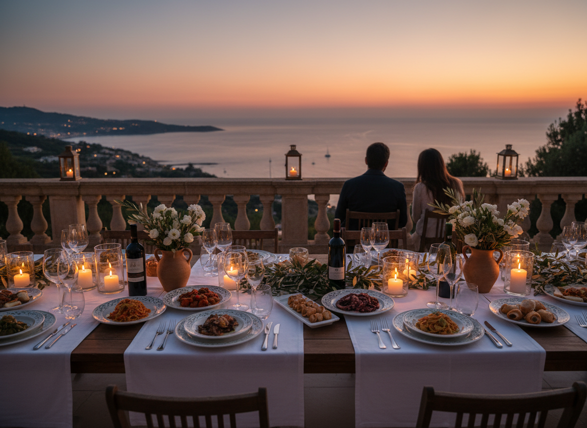 Luxury dining experience in Sicily