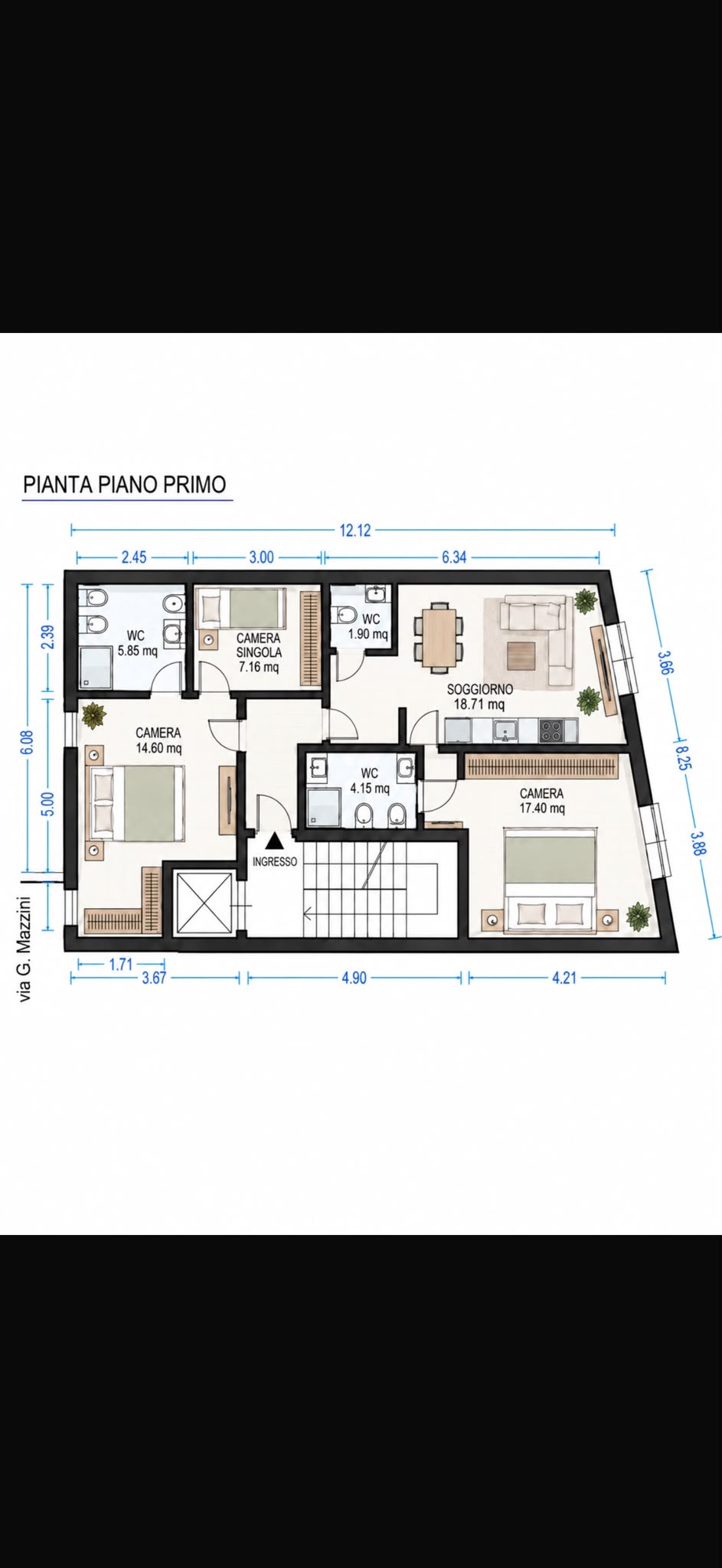 Pianta Piano Primo — Riva Residences